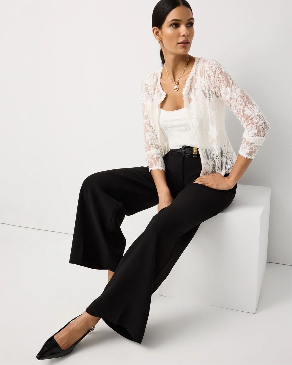 Lace Cardigan | White House Black Market